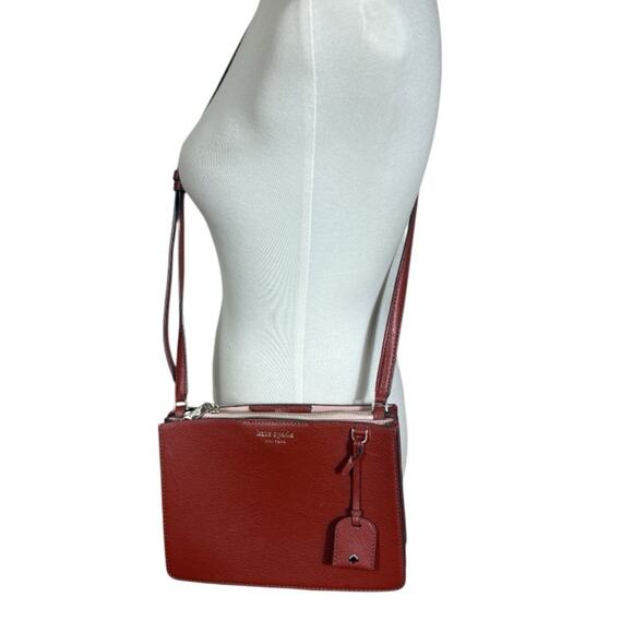 Kate Spade Eva Chestnut Leather Crossbody Bag - Picture 2 of 11